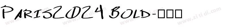 Paris2024 Bold字体转换
